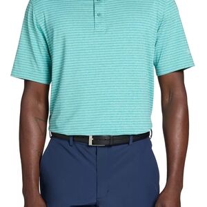 Walter Hagen Aqua Striped Polo Shirt